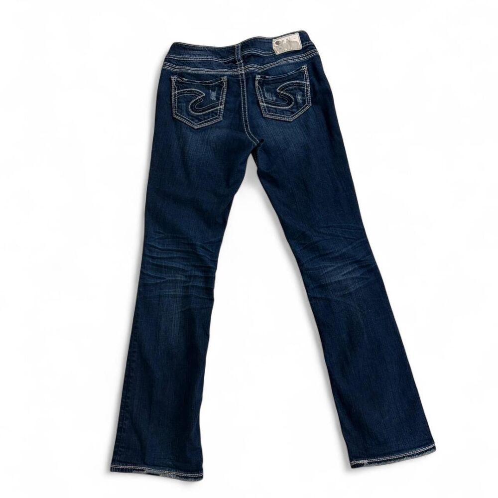 Silver Jeans Co. Mcbling western navy blue bootcut jeans